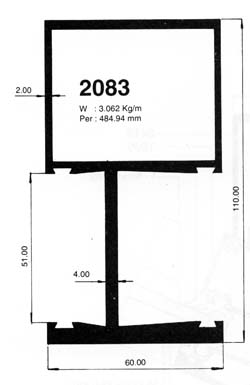alumunium Curtain Wall-Curtain Wall Group 2083 - 2084